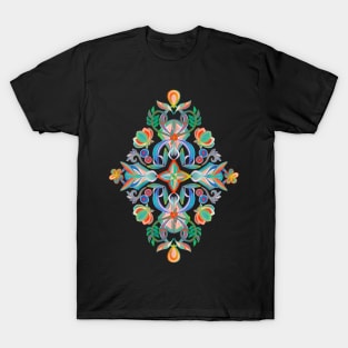 Modern Folk in Jewel Colors T-Shirt